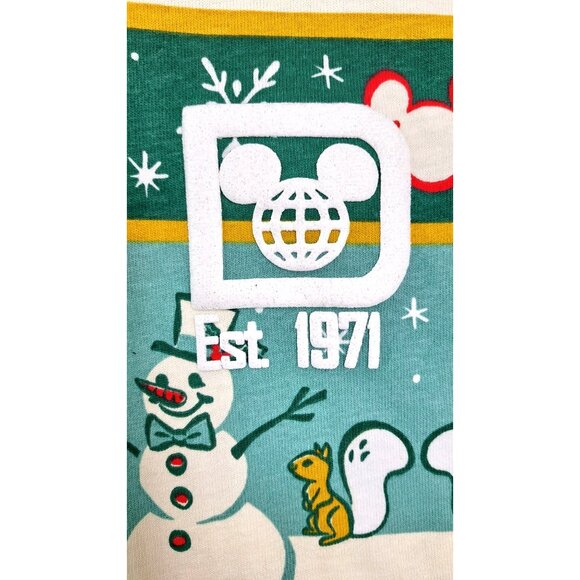 Walt Disney World Mickey Snowman Christmas Spirit Jersey Size Large New No Tags - Picture 11 of 16